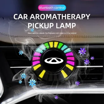 רכב המוזיקה קצב מטהר אוויר RGB LED בר נשמע קצב האווירה אור על סדרת Chery Arrizo Tiggo 7 4 3 5 8 Pro Plus